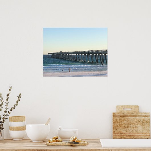 ビーチ波 ポスター (キッチン)