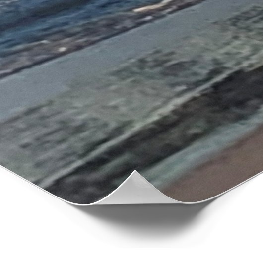 ビーチ波 ポスター (角)