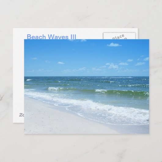 ビーチ波III ポストカード (正面/裏面)