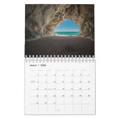 ビーチ洞窟の恋人2025 カレンダー (3月 2026)