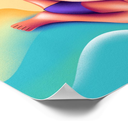 ビーチ活動の成長図 ポスター (角)