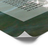 ビーチ海の水の輝き結婚のシーティングチャート ポスター (角)