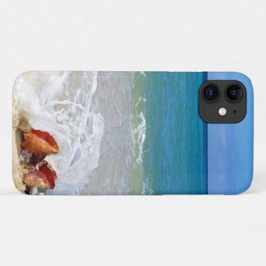 ビーチ海の波の海の海の写真 Case-Mate iPhoneケース (裏面(横))
