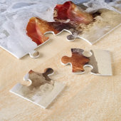 ビーチ海ウェーブオーバーコンチシーシェル ジグソーパズル (側面)