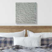 ビーチ海ウォーターリップル&サンド キャンバスプリント (インサイチュ (寝室))