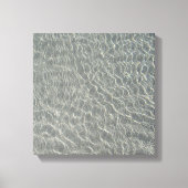 ビーチ海ウォーターリップル&サンド キャンバスプリント (正面)