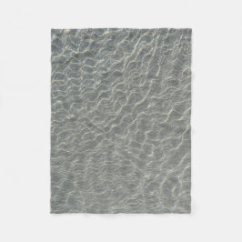 ビーチ海ウォーターリップル&サンド フリースブランケット