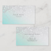 ビーチ海グラホワイトグランジーグラデーションホワイトVip 名刺 (正面/裏面)