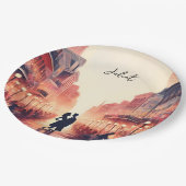 ビーチ海サマーニューオーリンズブライダルシャワー ペーパープレート (アングル)