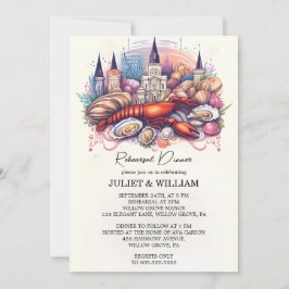 ビーチ海サマーニューオーリンズリハーサルディナー 招待状