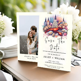 ビーチ海サマーニューオーリンズ結婚ズ セーブザデート