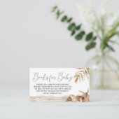 ビーチ海サンゴ赤ちゃんシャワーブックベビー エンクロージャーカード (スタンド正面)