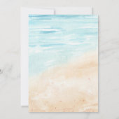 ビーチ海サーフアドベンチャーベビーシャワーボーイ 招待状 (裏面)