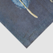 ビーチ海シェルフェザーネイビーブルーデコップページ 薄葉紙 (詳細)