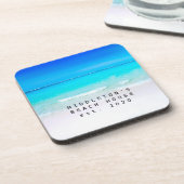 ビーチ海シーアンドサンドブルーアクアパーソナルファミリー コースター (左側)