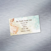 ビーチ海シーサイドウォーター色海シーサンド マグネット名刺 (インサイチュ)