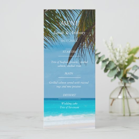 ビーチ海シーサイド結婚50周年記念食品 メニュー (スタンド正面)