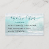 ビーチ海シートラベルスパアクアブルー 名刺 (裏面)