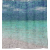 ビーチ海シービュー289アート シャワーカーテン (正面)