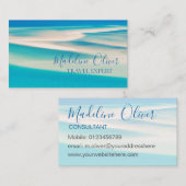 ビーチ海シーンフォトプロフェッショナル名刺 名刺 (正面/裏面)