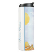 ~*ビーチ海シー航海のサンドキャッスルサーフボード タンブラー (回転左)