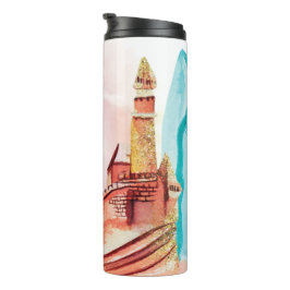 ~*ビーチ海シー航海のサンドキャッスルサーフボード タンブラー