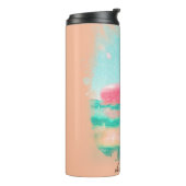 *~*ビーチ海シー航海のピンクトイフラミンゴ タンブラー (回転左)