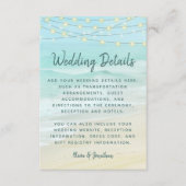 ビーチ海ストリングラ結婚イトの詳細 エンクロージャーカード (正面)