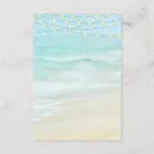 ビーチ海ストリングラ結婚イトの詳細 エンクロージャーカード (裏面)