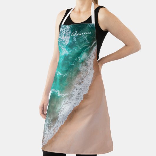 ビーチ海ターコイズ砂熱帯夏 エプロン (インサイチュ)