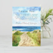 ビーチ海トリビュート悔やみや弔慰葬儀 サンキューカード (スタンド正面)