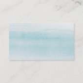 ビーチ海トロピカルウォーター結婚カラーのウェブサイト エンクロージャーカード (裏面)