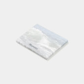 ビーチ海パーソナライズされたウェーブの付箋 ポストイット (アングル)