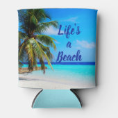 ビーチ海パームツリーライフはビーチ 缶クーラー (正面)