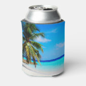 ビーチ海パームツリーライフはビーチ 缶クーラー (缶裏面)