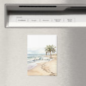 ビーチ海パーム結婚ツリー マグネット (インサイチュ (食洗機))