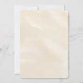 ビーチ海パーム結婚ツリー 招待状 (裏面)