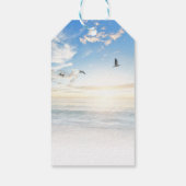 ビーチ海メモリアルまたは葬式トリビュート ギフトタグ (裏面)
