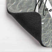 ビーチ海リプル&サンドモノグラムの マウスパッド (コーナー)