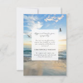 ビーチ海写真悔やみや弔慰葬儀記念館 サンキューカード (正面)