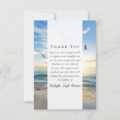 ビーチ海写真悔やみや弔慰葬儀記念館 サンキューカード (正面)