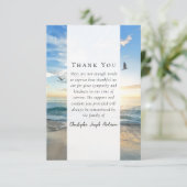 ビーチ海写真悔やみや弔慰葬儀記念館 サンキューカード (スタンド正面)