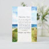 ビーチ海写真悔やみや弔慰葬儀記念館 サンキューカード (スタンド正面)