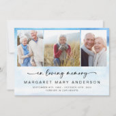 ビーチ海写真葬儀悔やみや弔慰ありがとう カード (正面)