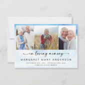 ビーチ海写真葬儀悔やみや弔慰ありがとう サンキューカード