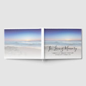 ビーチ海写真記念館または葬式ゲストブック ゲストブック (全面)