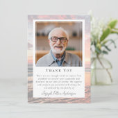 ビーチ海写真記念・葬儀記念 サンキューカード (スタンド正面)