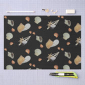 ビーチ海夏の切り離し航海の沿岸 薄葉紙 (クラフト)