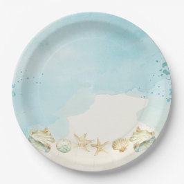 ビーチ海宛先ウェディングブライダル誕生日 ペーパープレート