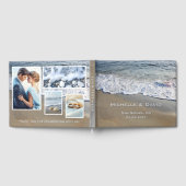 ビーチ海岸のウェディングフォト ゲストブック (全面)